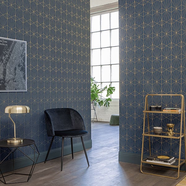 Galerie Wallpaper Product code: 51192501R - Metropolitan Wallpaper Collection - Blue Colours -  