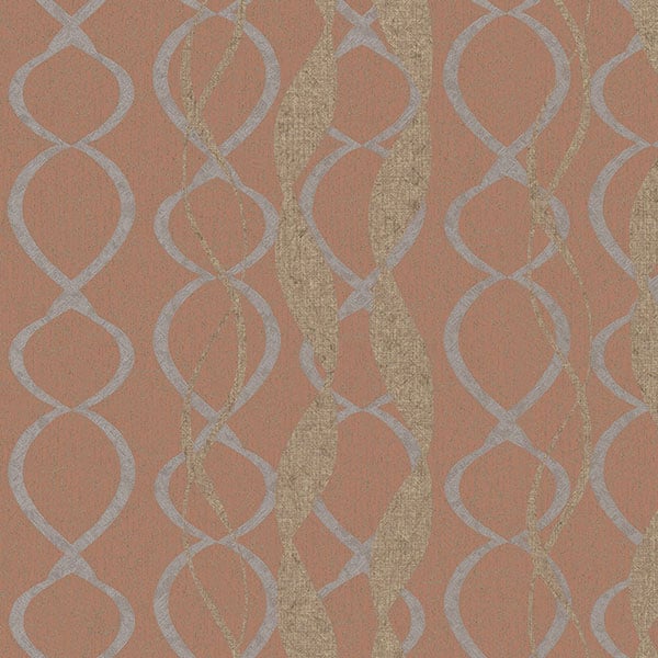 Galerie Wallpaper Product code: 58120 - Geo Wallpaper Collection - Orange Gold Colours -  
