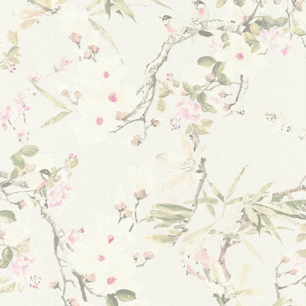 Galerie Wallpaper Product code: ES31100 - Escape Wallpaper Collection - White, Cream, Green, Pink, Grey Colours -  