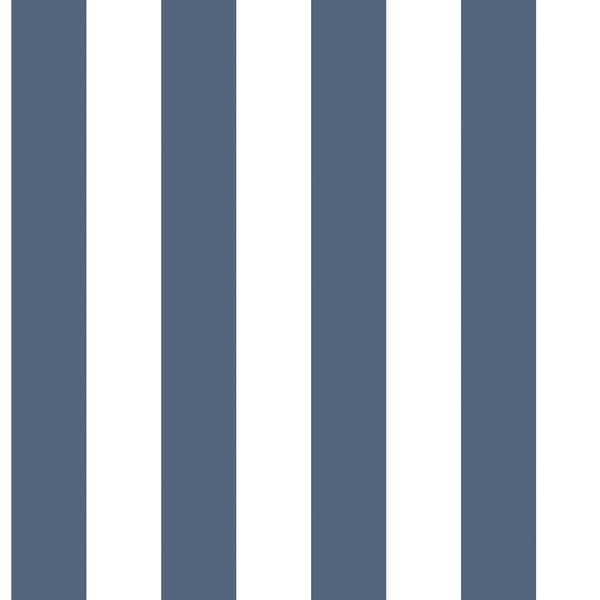 Galerie Wallpaper Product code: G23144 - Smart Stripes Wallpaper Collection - Marine Blue White Colours -  