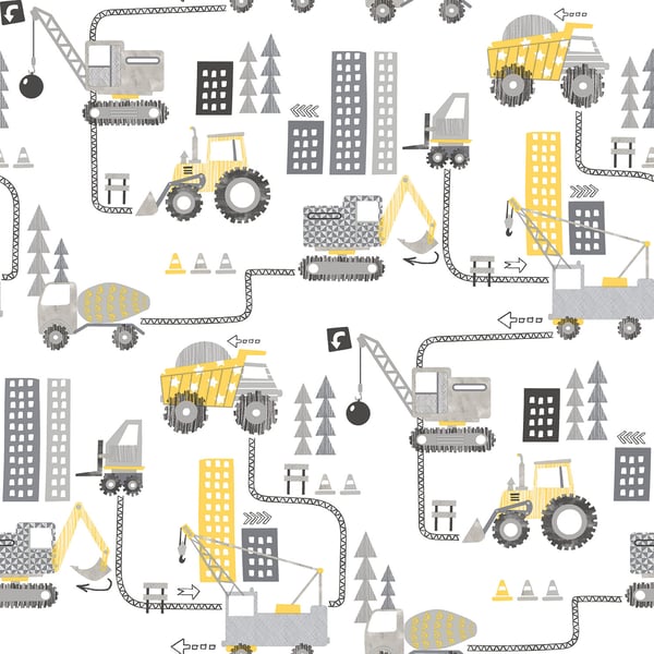Galerie Wallpaper Product code: G78362 - Tiny Tots 2 Wallpaper Collection - Yellow Greige Colours -  