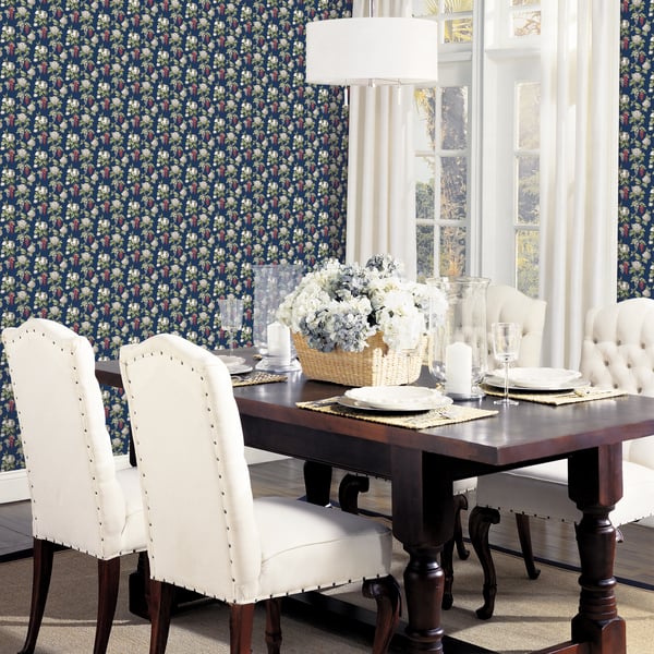 Galerie Wallpaper Product code: PF38164_2 - Pretty Prints Wallpaper Collection - Navy, Burgundy, Green Colours -  