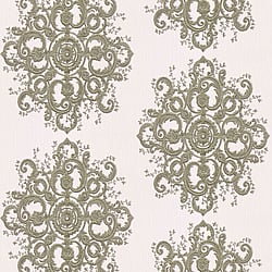 Galerie Wallcoverings Product Code 10154-02 - Elle Decoration Wallpaper Collection - Gold Cream Colours - Baroque Damask Design