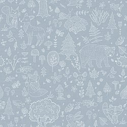 Galerie Wallcoverings Product Code 14806 - Little Explorers 2 Wallpaper Collection - Heavenly Colours - Bring your children's walls to life with this cute, fun and quirky forest kingdom wallpaper by Galerie. Featuring an array of cute animals including snails, bears and bunnies, this washable wallprint gives off a harmonious vibe and is perfect for using in nurseries, toddlers and kids bedrooms or even as a print for anyone with a youthful outlook on life! Design
