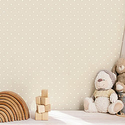 Galerie Wallcoverings Product Code 14862 - Little Explorers 2 Wallpaper Collection - Beige Colours - Neutrals and polka dots have never looked as good as they do in the refined style of our Dot wallpaper. This delicate polka dot design places cream dots atop a darker neutral background to create a vibrant pattern that is playful yet not overwhelming. The colour scheme lends itself to relaxation, positivity, and calm, whilst the dots add new life and energy to your space. The neutral colour scheme works with any decor and you can build on this modern design with contemporary or traditional furnishings and decor. Design