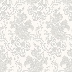 Galerie Wallcoverings Product Code 23661 - Italian Classics 4 Wallpaper Collection - Light Grey Silver Colours - Floreale Design