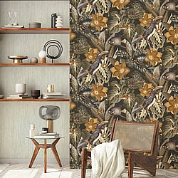 Galerie Wallcoverings Product Code 26713 - Tropical Wallpaper Collection - Pear Colours - Tuvalu Design