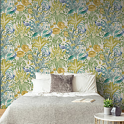 Galerie Wallcoverings Product Code 26727 - Tropical Wallpaper Collection - Pineapple Colours - Moorea Design