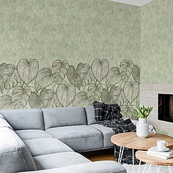 Galerie Wallcoverings Product Code 26973 - Julie Feels Home Wallpaper Collection -  Monstera Twinwall Design