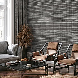 Galerie Wallcoverings Product Code 27104 - Pepper Wallpaper Collection - Black Pepper Colours - Wild Grass Design