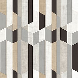 Galerie Wallcoverings Product Code 29929 - Italian Textures 2 Wallpaper Collection - Black Beige White Colours - Geo Design
