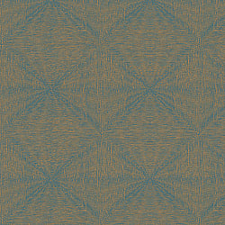 Galerie Wallcoverings Product Code 30832 - Montego Wallpaper Collection - Turquoise Gold Colours - Metallic Geometric Design