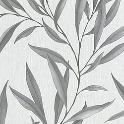 Galerie Wallcoverings Product Code 32201 - Avalon Wallpaper Collection - Grey Colours - Large Leaf Trail Design