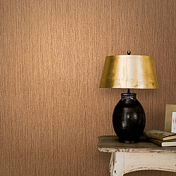 Galerie Wallcoverings Product Code 32275 - Avalon Wallpaper Collection - Orange Brown Colours - Verticle Texture Design