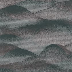 Galerie Wallcoverings Product Code 34022 - Hotel Wallpaper Collection - Black, Silver, Burgundy Colours - A textured misty landscape of hills Design