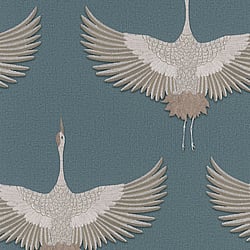 Galerie Wallcoverings Product Code 34531 - Kumano Wallpaper Collection - Blue, Beige Colours - Stork Design