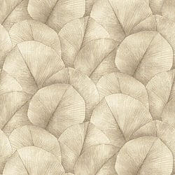 Galerie Wallcoverings Product Code 34597 - Kumano Wallpaper Collection - Beige Colours - Repeatable Palm Leaf Mural Design