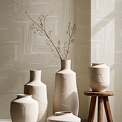 Galerie Wallcoverings Product Code 34647 - Terra Wallpaper Collection - Grey Colours - Graphic Design