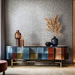 Galerie Wallcoverings Product Code: 35814 - Fashion Icon Wallpaper Collection Galerie Wallcoverings Product Code 35814 - Fashion Icon Wallpaper Collection - Silver Colours - Tile optics Design