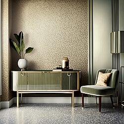 Galerie Wallcoverings Product Code: 35816 - Fashion Icon Wallpaper Collection Galerie Wallcoverings Product Code 35816 - Fashion Icon Wallpaper Collection - Gold Silver Colours - Tile optics Design