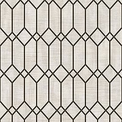 Galerie Wallcoverings Product Code 3739 - Tendenza Wallpaper Collection - Grey Black Colours - Hexagon Trellis Design