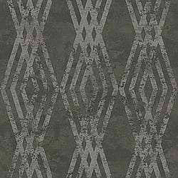 Galerie Wallcoverings Product Code 3769 - Tendenza Wallpaper Collection - Black Colours - Trellis Stripe Design