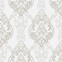 Galerie Wallcoverings Product Code 42520 - Opulence Wallpaper Collection - Grey Colours - Large Damask Design