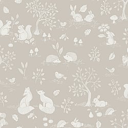 Galerie Wallcoverings Product Code 44126 - Apelviken 2 Wallpaper Collection - Beige Grey Colours - Woodland Walk Design