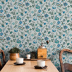 Galerie Wallcoverings Product Code 47647 - Heritage Wallpaper Collection - green Colours - Floral Design