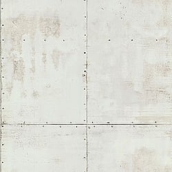 Galerie Wallcoverings Product Code 51193009 - Metropolitan Wallpaper Collection - White Colours - Industrial Plate Design