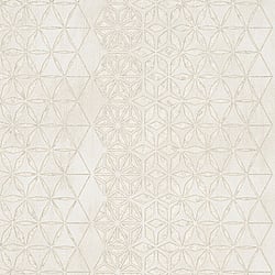 Galerie Wallcoverings Product Code 58107 - Geo Wallpaper Collection - Pearl Cream Gold Colours - Geo Floral Stripe Design