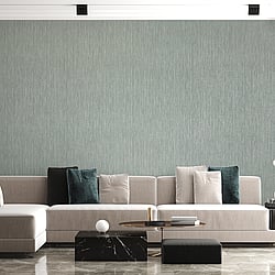 Galerie Wallcoverings Product Code 65048 - Feel Wallpaper Collection - Aqua Grey Silver Colours - Curtain Design