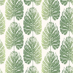 Galerie Wallcoverings Product Code 7325 - Evergreen Wallpaper Collection - Greens Colours - Leaf Stripe Design