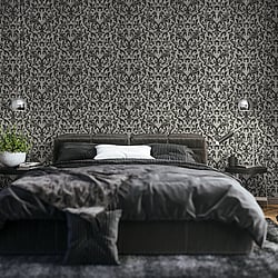 Galerie Wallcoverings Product Code 81256 - Urban Classics Wallpaper Collection -  Mayfair / Loft Damask Flock Design