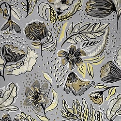 Galerie Wallcoverings Product Code 81333 - Pepper Wallpaper Collection - Mustard Colours - Wild Garden Design