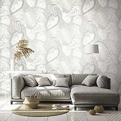 Galerie Wallcoverings Product Code 81347 - Pepper Wallpaper Collection - Sea Salt Colours - Ficus Design