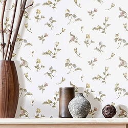 Galerie Wallcoverings Product Code 84008 - Cottage Chic Wallpaper Collection - Beige Colours - Bocciolo Blu Design