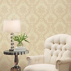 Galerie Wallcoverings Product Code 95132 - Ornamenta 2 Wallpaper Collection - Light Gold Cream Colours - Classic Damask Design