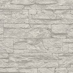 Galerie Wallcoverings Product Code BB51154 - The Bricks And More Wallpaper Collection - Grey Colours - Graceful Granite Motif Design