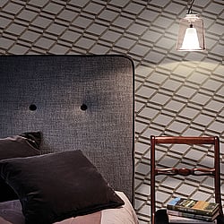 Galerie Wallcoverings Product Code BL22732 - Botanica Wallpaper Collection - Lilac Colours - Chain Link Design
