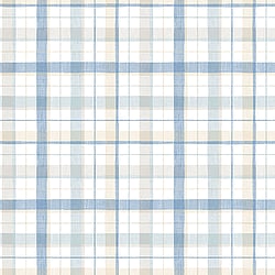 Galerie Wallcoverings Product Code CK36629 - Kitchen Style 3 Wallpaper Collection - Blue White Colours - Textured Plaid Design