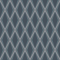 Galerie Wallcoverings Product Code EL21063 - Elisir Wallpaper Collection - Blue Brown Colours - Modern Trellis Design