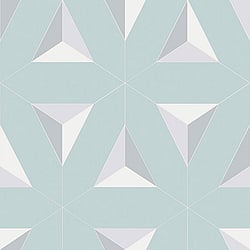 Galerie Wallcoverings Product Code EL21072 - Elisir Wallpaper Collection - Blue Lilac Colours - Geo Triangles Design