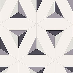 Galerie Wallcoverings Product Code EL21074 - Elisir Wallpaper Collection - Purple Lilac Colours - Geo Triangles Design