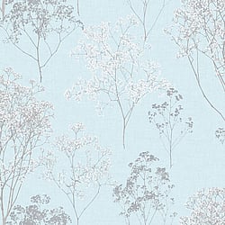 Galerie Wallcoverings Product Code FH37510 - Homestyle Wallpaper Collection - White Blue Grey Colours - Queen Annes Lace Design