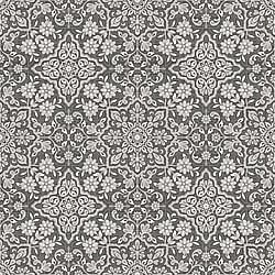Galerie Wallcoverings Product Code FH37543 - Homestyle Wallpaper Collection - Black Silver Colours - Floral Tile Design