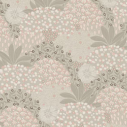 Galerie Wallcoverings Product Code FS72015 - Fusion Wallpaper Collection - Taupe   Pink Colours - Forest Bloom Motif Design
