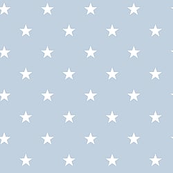 Galerie Wallcoverings Product Code G23100 - Deauville Wallpaper Collection - Sky Blue White Colours - Deauville Star Design