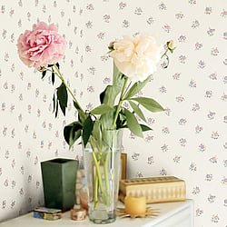 Galerie Wallcoverings Product Code G23275 - Floral Themes Wallpaper Collection - Pink Lilac Blue Green Colours - Floral Motif Design
