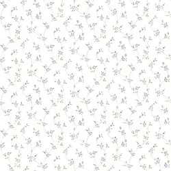 Galerie Wallcoverings Product Code G23282 - Floral Themes Wallpaper Collection - Lilac Pink Green Colours - Petite Floral Trail Design
